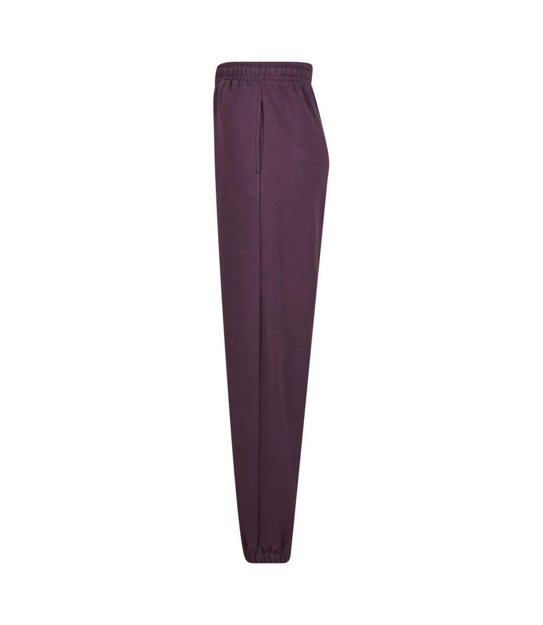 Bas De Jogging Duveteux Pour Femmes/femmes Prune Pourpre Build Your Brand-2