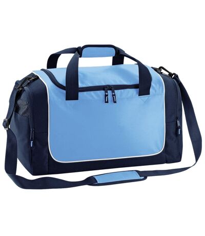 Quadra Teamwear Locker Duffel Bag (30 liters) (Sky/French Navy/White) (One Size) - UTBC795