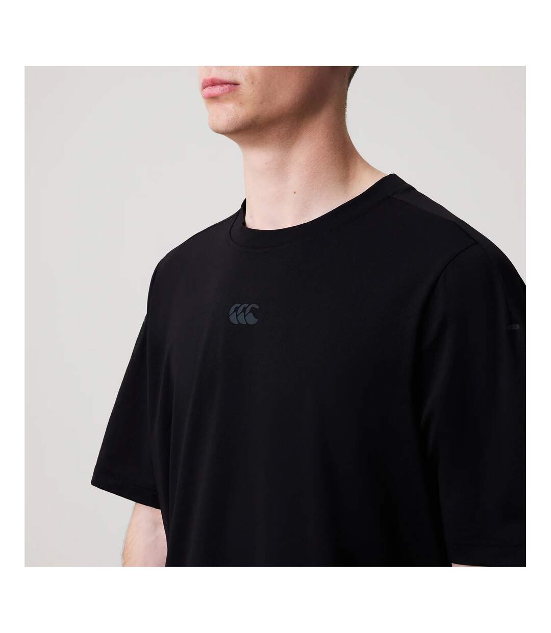 Mens Everest Dart Tech T-shirt Black Canterbury-4