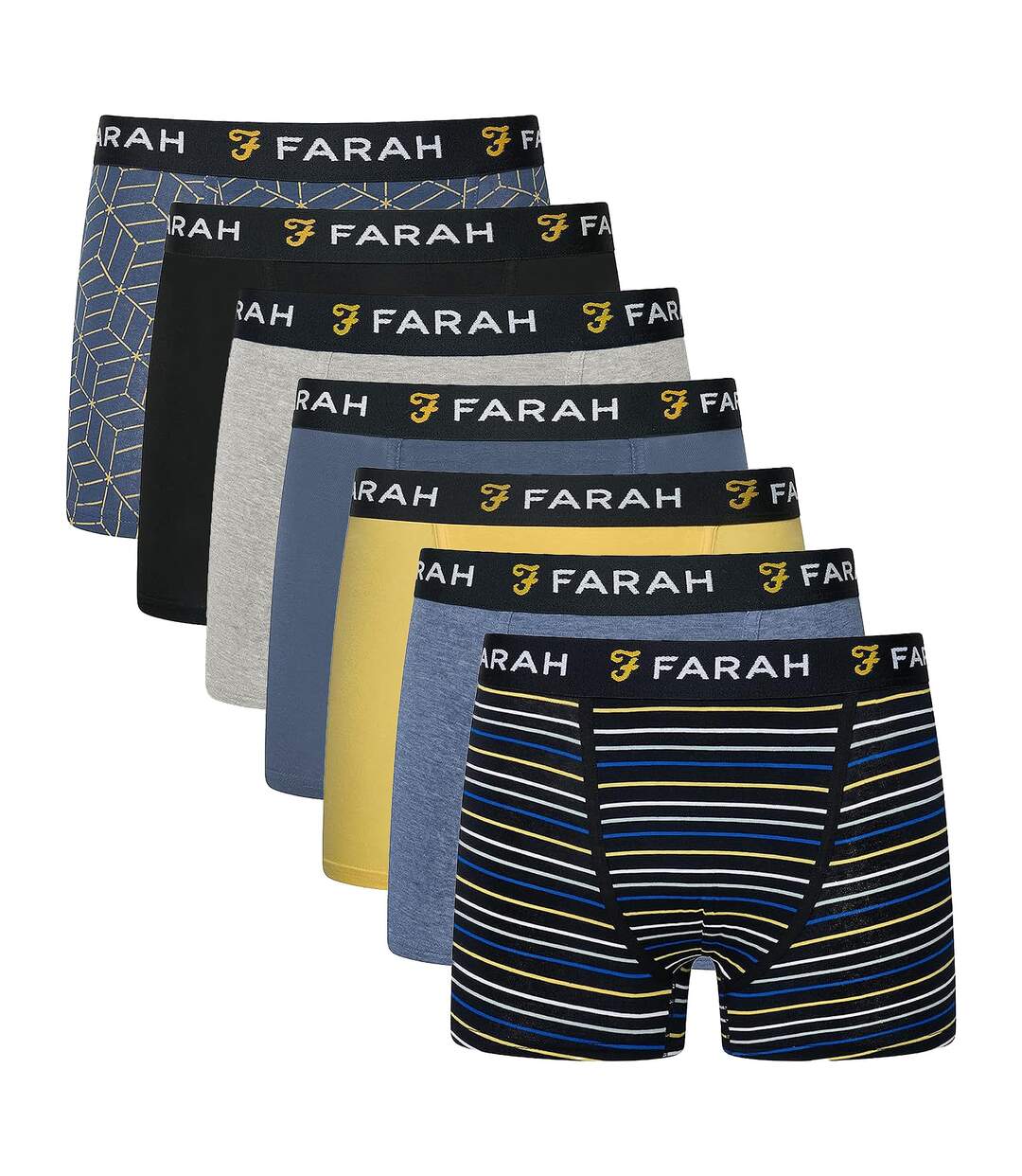 Mens Madhu 7 Pack Boxer Shorts Cotton Assorted Underwear Trunks Briefs-1