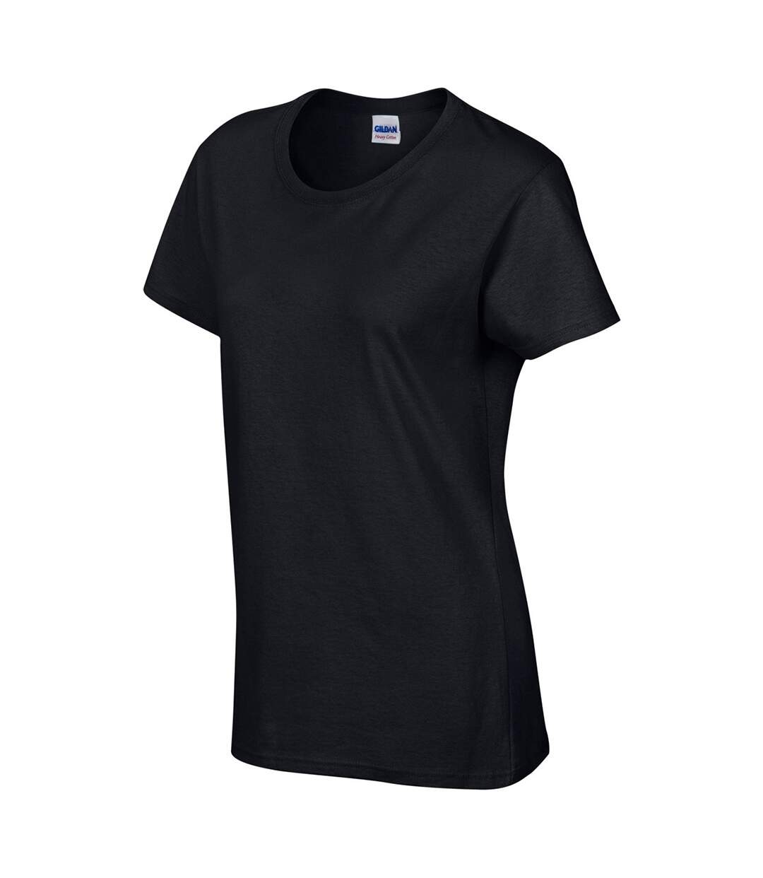 T-shirt à manches courtes coupe féminine femme noir Gildan