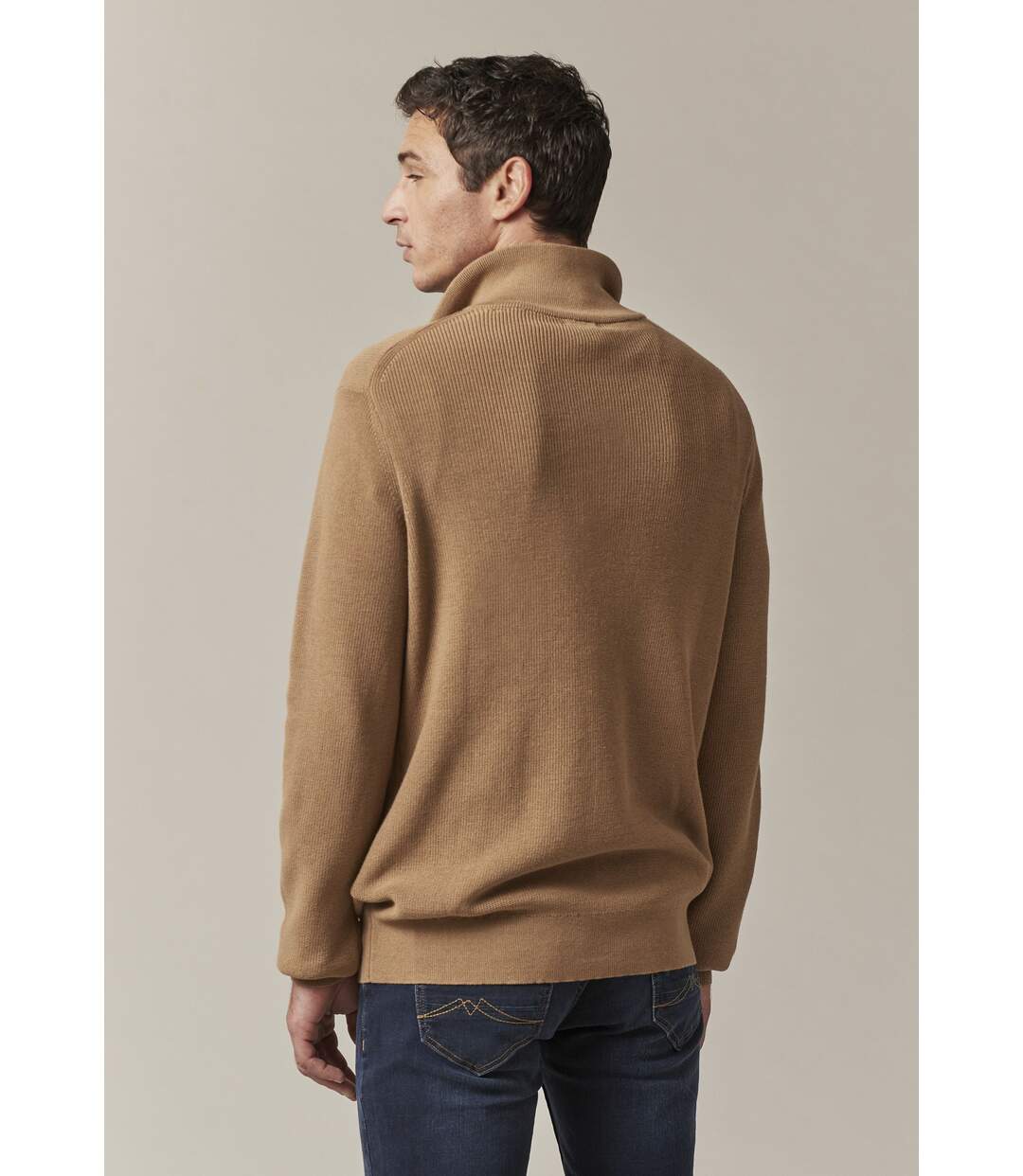 Pull chaud avec col montant zippé pour homme EVERY-4