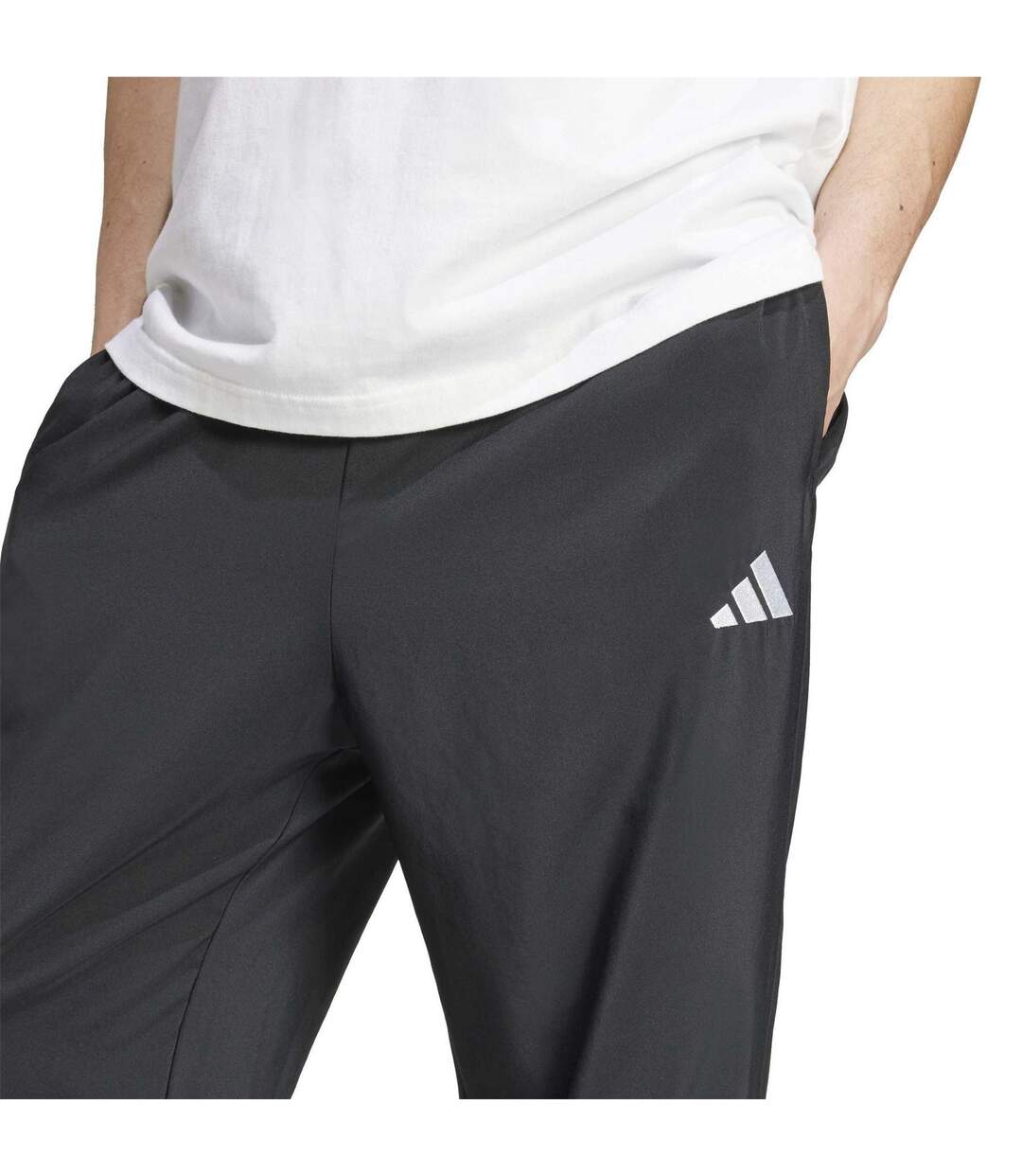 Mens Stanford Joggers Black White Adidas-4