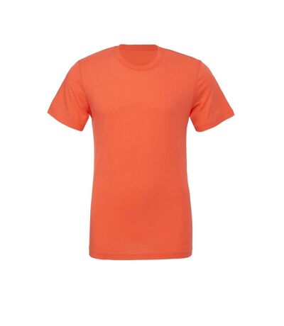 Adults unisex crew neck t-shirt orange Bella + Canvas