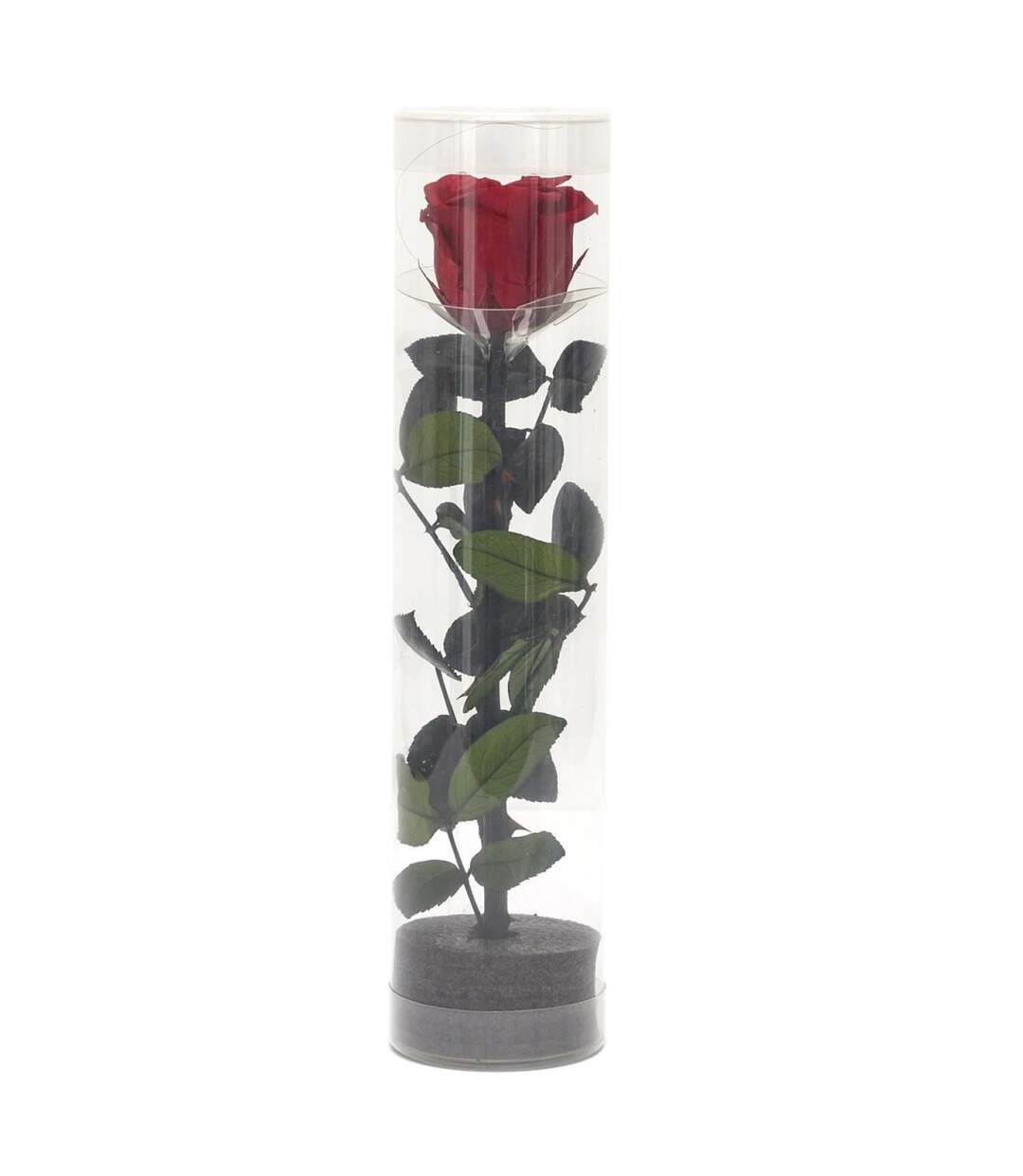 Fleur Artificielle Rose sur Tige 30cm Vert & Rouge-2