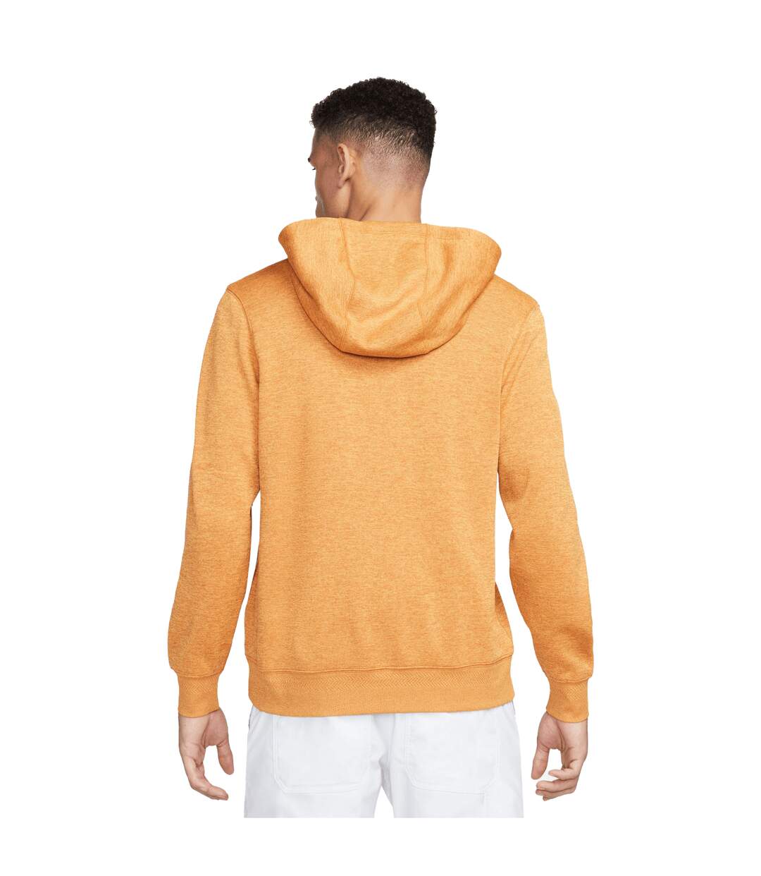 Mens dri-fit golf hoodie monarch/laser orange/brushed silver Nike