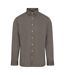 Chemise Manches Longues Homme Kaki Front Row-2