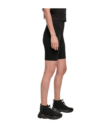 Build Your Brand Womens/Ladies High Waist Cycling Shorts (Black) - UTRW8599