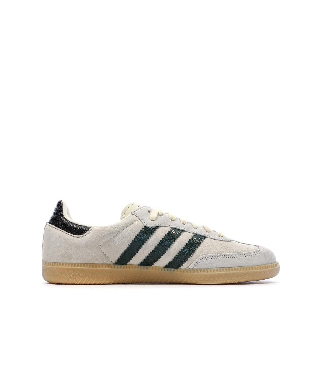 Baskets écru/vert femme adidas samba-2