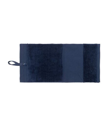Deluxe Tri-fold Velour Golf Towel One Size Navy Towel City