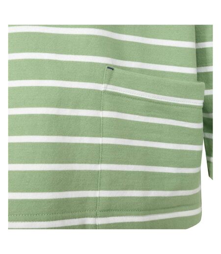 Sweat Motif/style Rayé Femme Vert Gazon Lazy Jacks