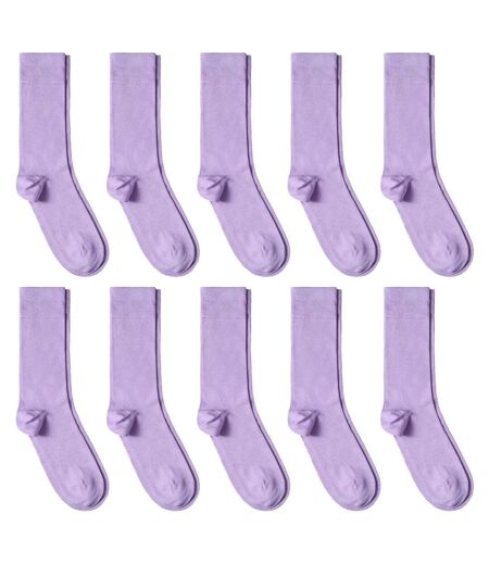 Chaussettes jersey unies – Lot 10 paires  - Fabriqué en UE