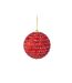 Glitter string bauble 10cm red Davies Products