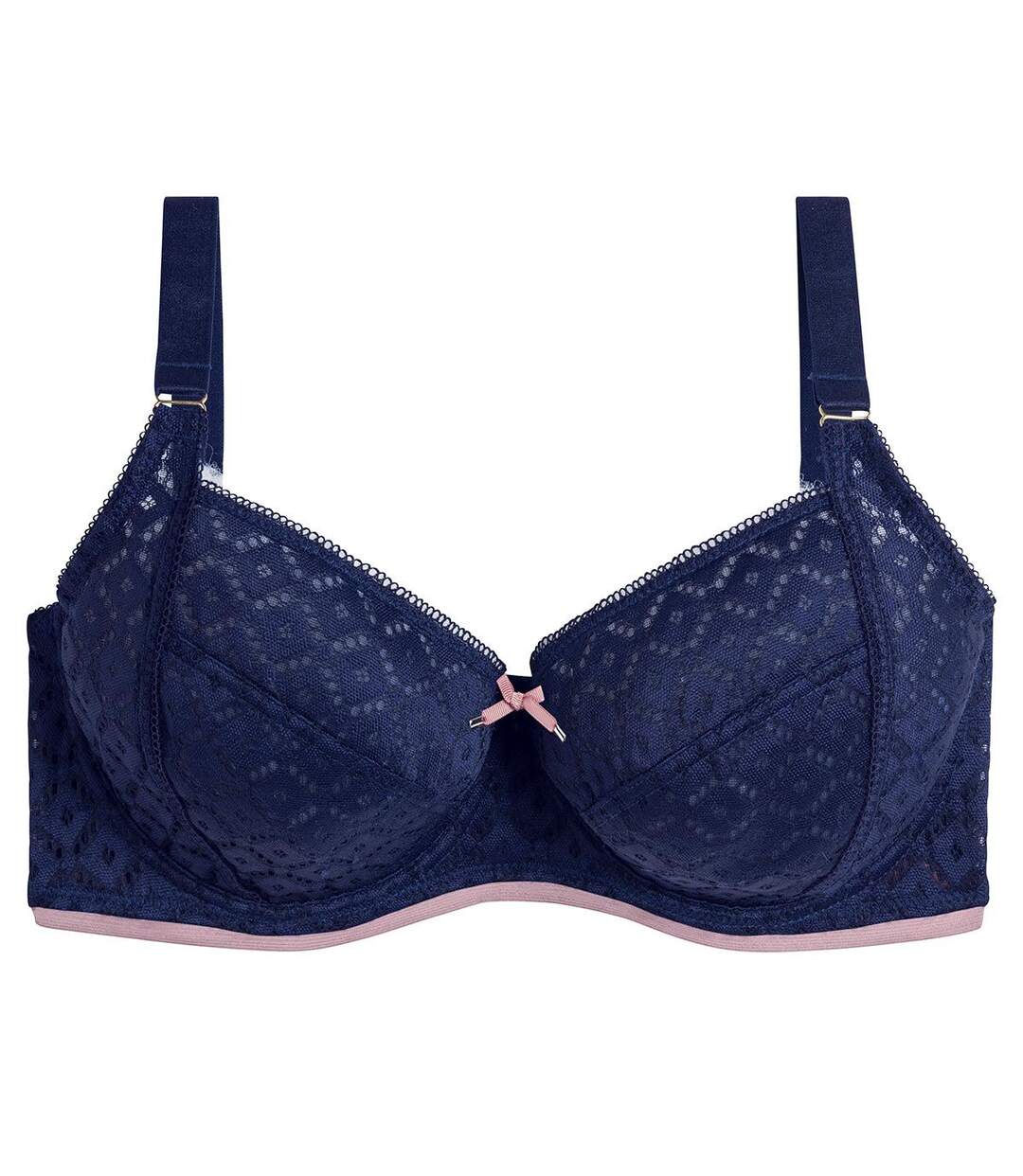 Soutien-gorge grand maintien indigo/caramel Aimant