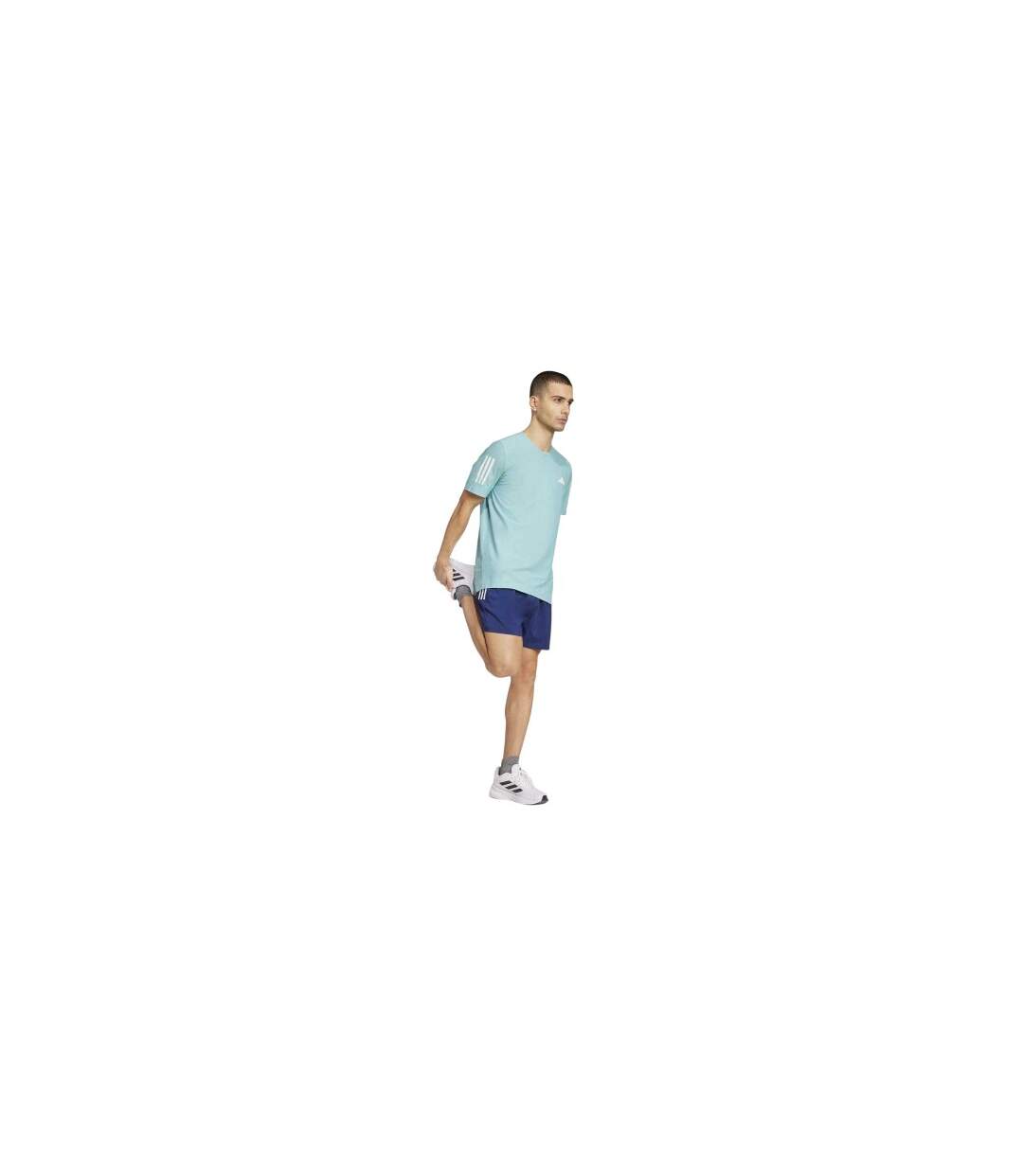 T-shirt The Run Homme Turquoise Pâle Adidas-1