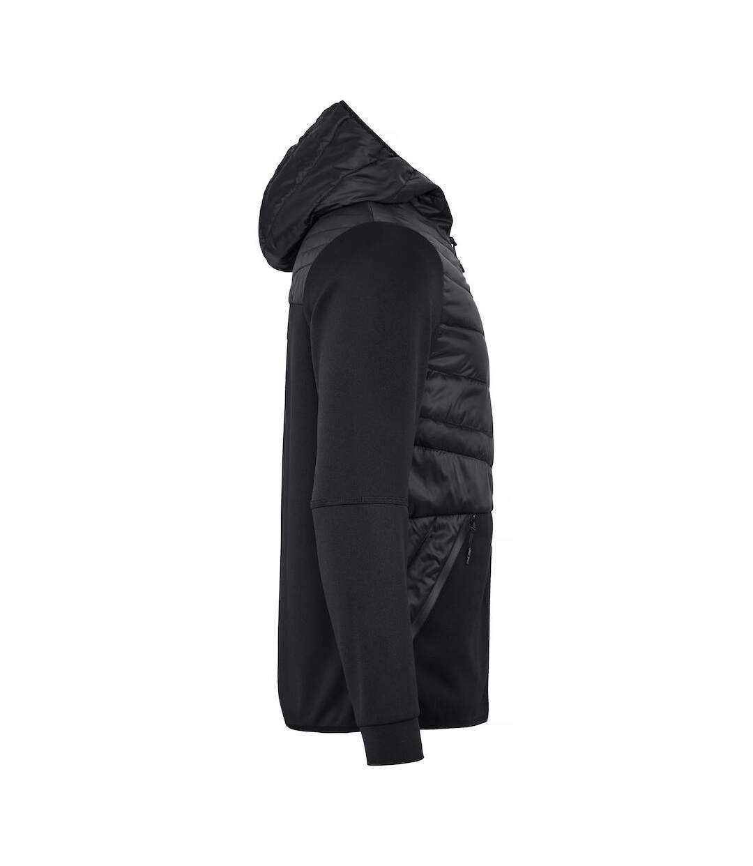 Mens Utah Padded Jacket Black Clique-4