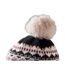 Bonnet Motif/style Tricoté Yulong Adulte Noir MidOcean-3