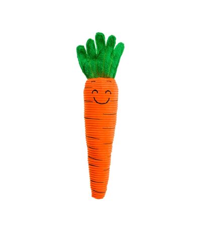 House Of Paws Carrot Christmas Dog Squeak Toy (Orange/Green) (One Size) - UTBZ5161