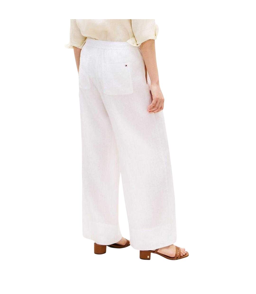 Pantalon Femme Blanc Tommy Hilfiger-3