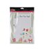 Kit 2 Lettres & Stickers Père Noël 32cm Blanc-2