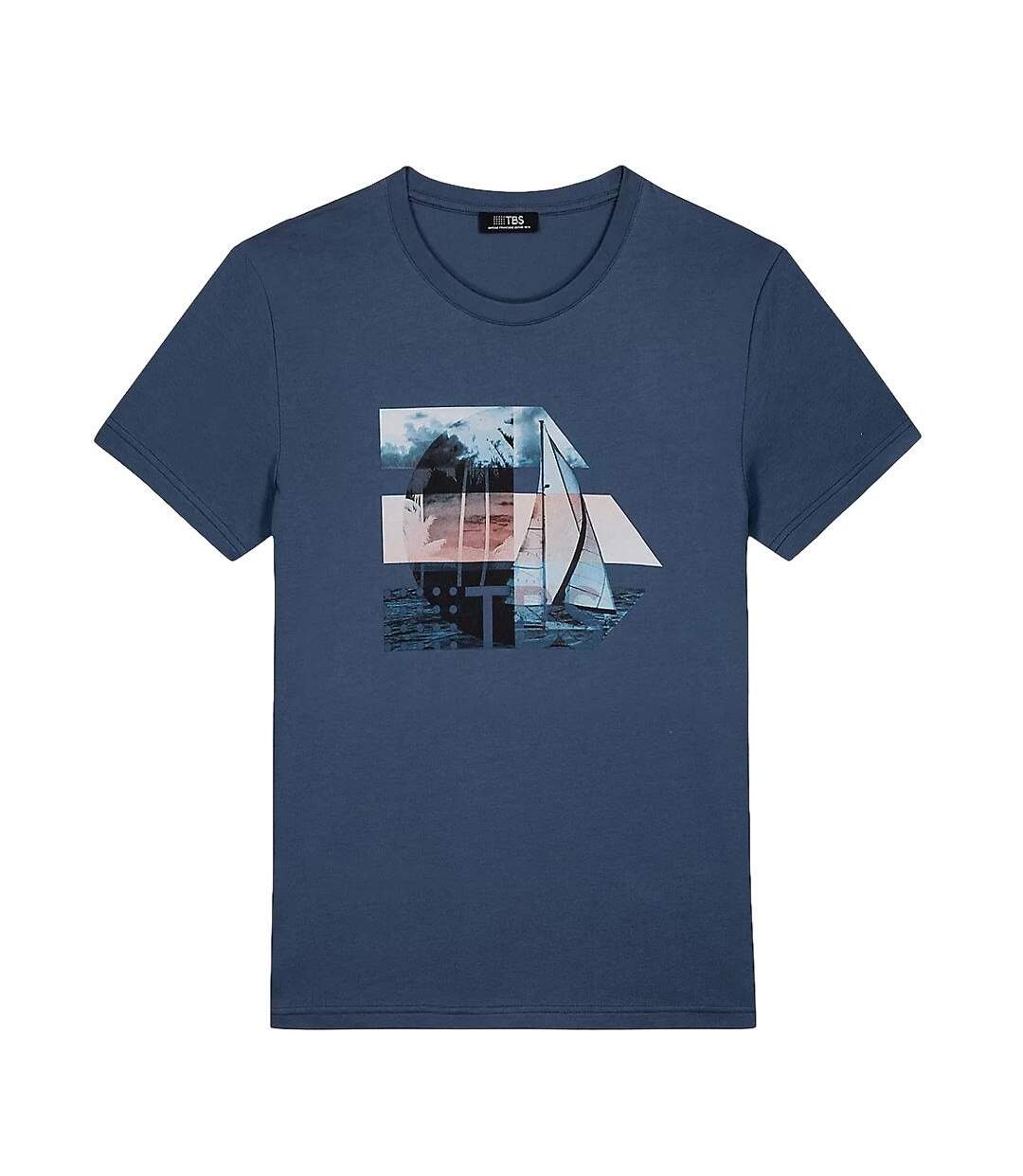 T-Shirt marine homme tbs tereltee-1