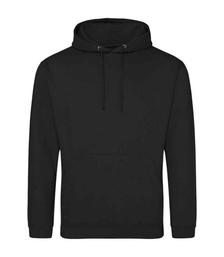 Unisex adult college hoodie deep black Awdis