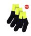 Chaussettes homme noir / jaune fluo Ribbon