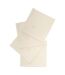Lot de 4 Serviettes de Table Brodé Joy 40x40cm Blanc-1