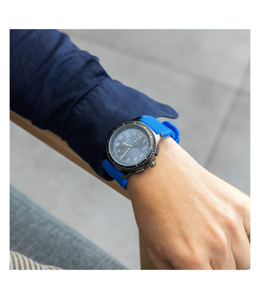 Montre Homme Silicone Couleur Bleu GIORGIO