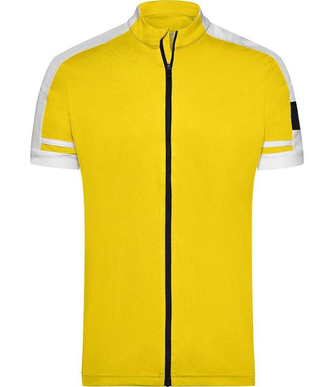 maillot cycliste zippé HOMME JN454 - jaune