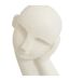 Statuette Visage en Résine Wonj 24cm Blanc-2