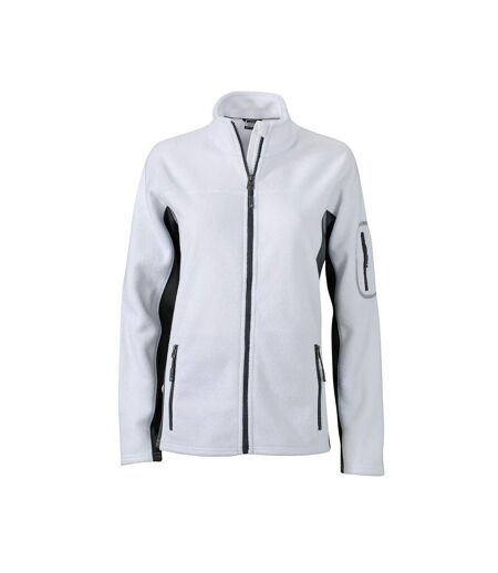 Veste Polaire Strong Femme Blanc Carbone James And Nicholson