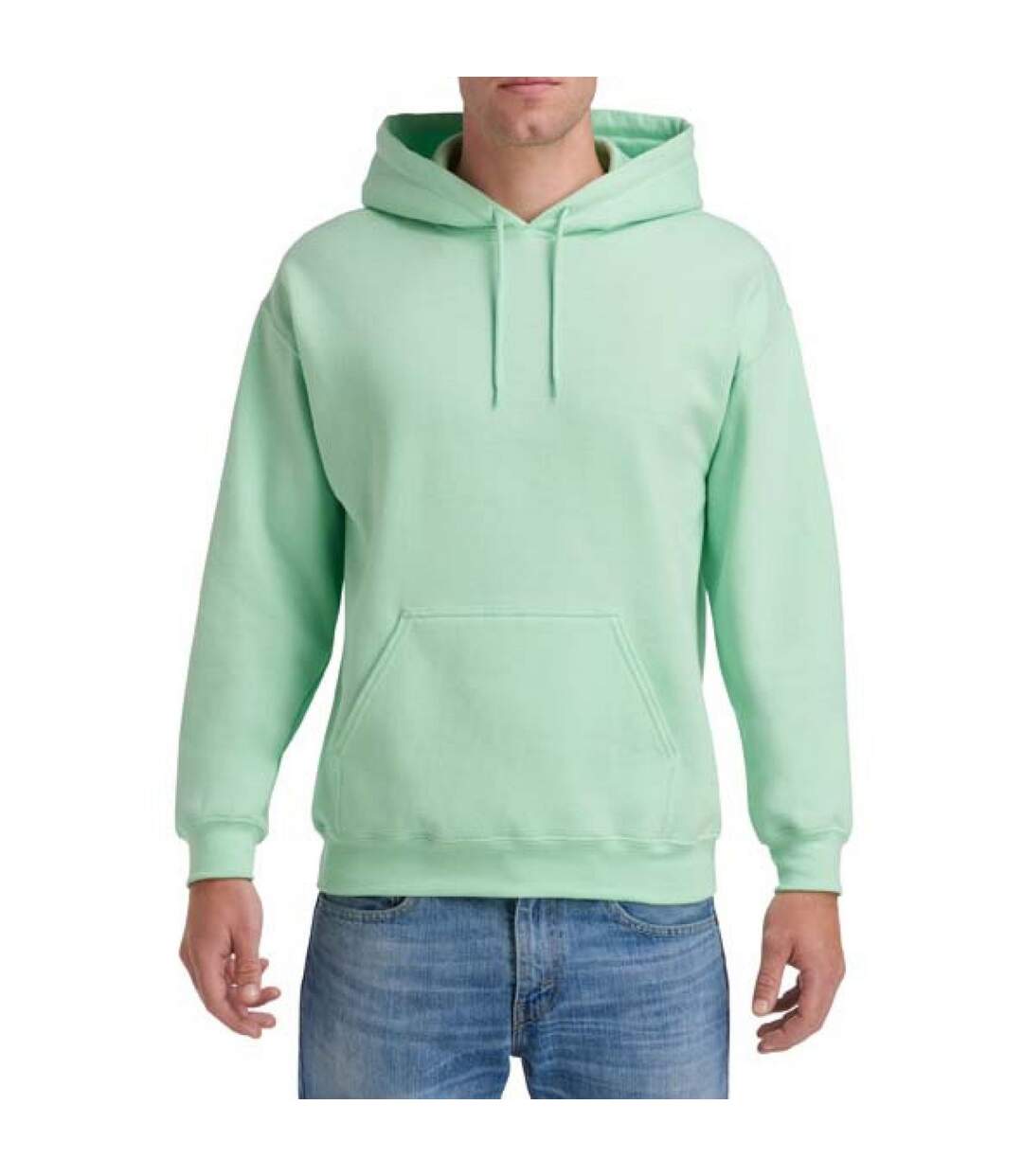Sweat À Capuche Adulte Vert Menthe Gildan-1