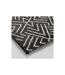 Tapis Tissé Déco Aztek 80x150cm Noir-2