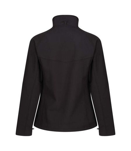 Regatta Ladies Uproar Softshell Wind Resistant Jacket (All Black) - UTRG1491