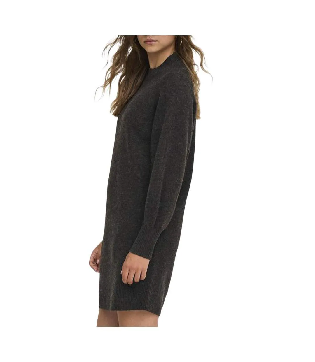 Robe marron femme only olivia-2