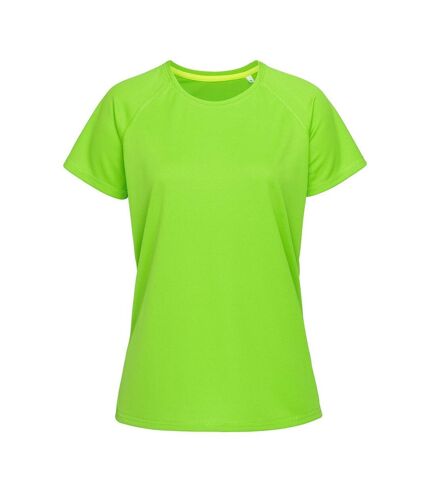Stedman Womens/Ladies Raglan Mesh T-Shirt (Kiwi Green) - UTAB347
