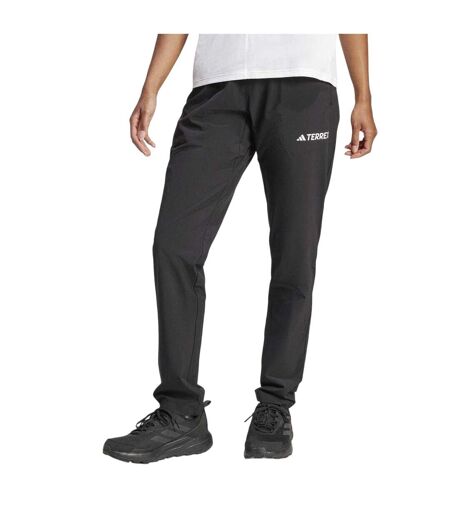 Womens/ladies Essentials Stretch Hiking Trousers Black Adidas