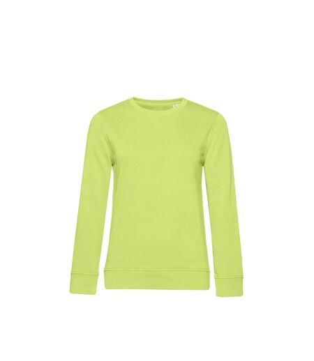 B&C Womens/Ladies Organic Sweatshirt (Lime Green)