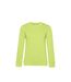 B&C Womens/Ladies Organic Sweatshirt (Lime Green)