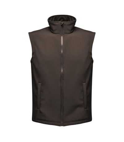 Professional Mens Ablaze Soft Shell Bodywarmer Black Black Regatta