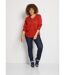 Pull bijou maille filet strass col V-4