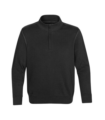 Stormtech Mens Hanford 1/4 Zip Mock Neck Jumper/Sweatshirt (Black/Charcoal) - UTBC3069