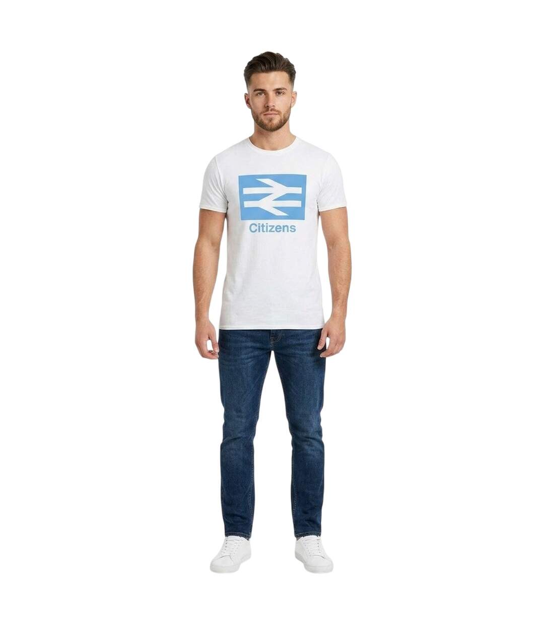 T-shirt Motif/style Icônes Citizens Homme Blanc AWD-1