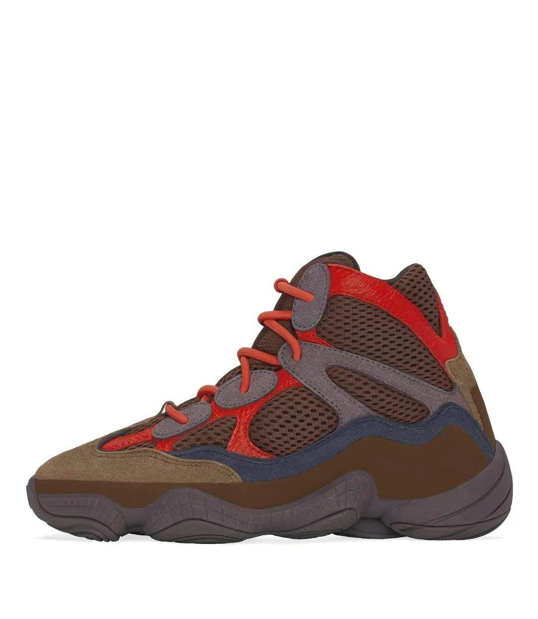 Baskets Montantes Homme Rouge Bordeaux Yeezy-2
