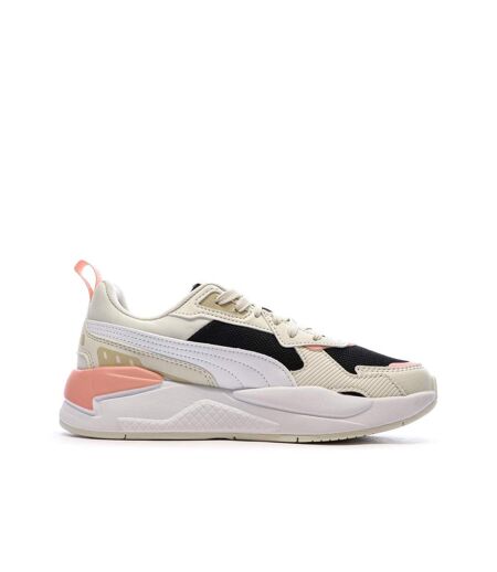 Baskets blanc/rose femme puma x-ray 3