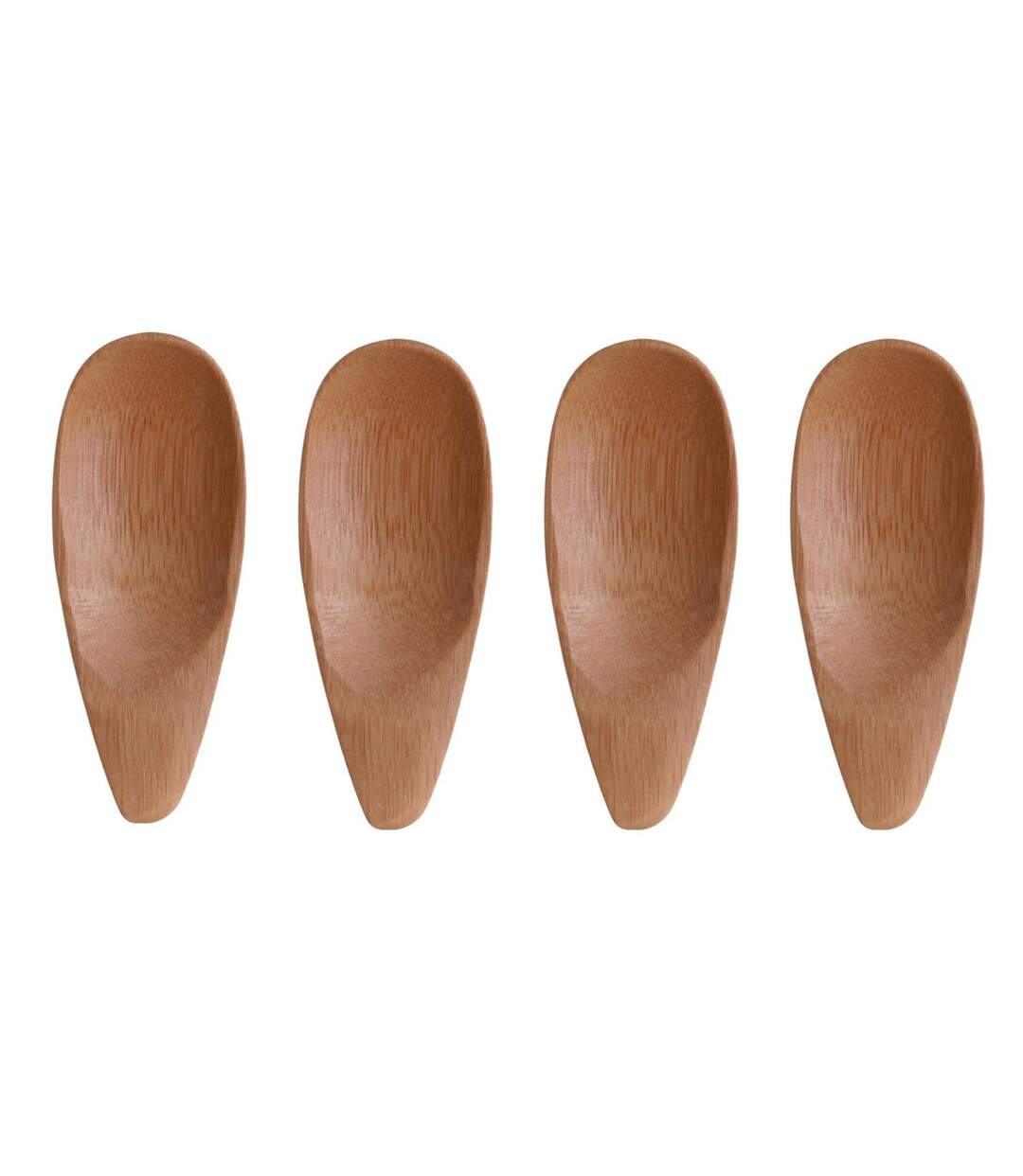 Lot de 4 Cuillères de Dégustation Eco 9cm Naturel-1