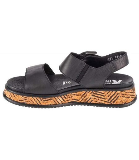 Sandales Femme Noir Rieker