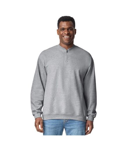 Sweat Softstyle Adulte Gris Chiné Gildan