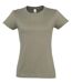 T-shirt manches courtes - Femme - 11502 - vert kaki clair